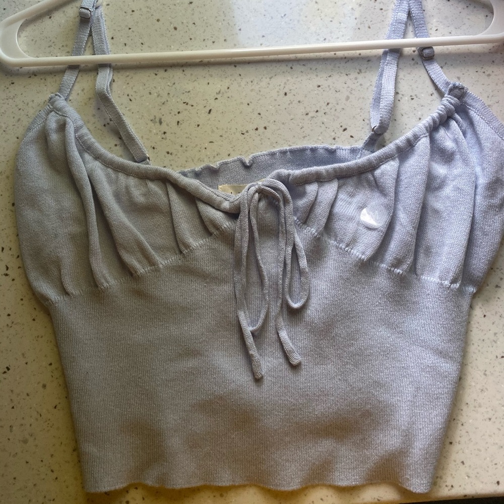 PACSUN blue crop top
